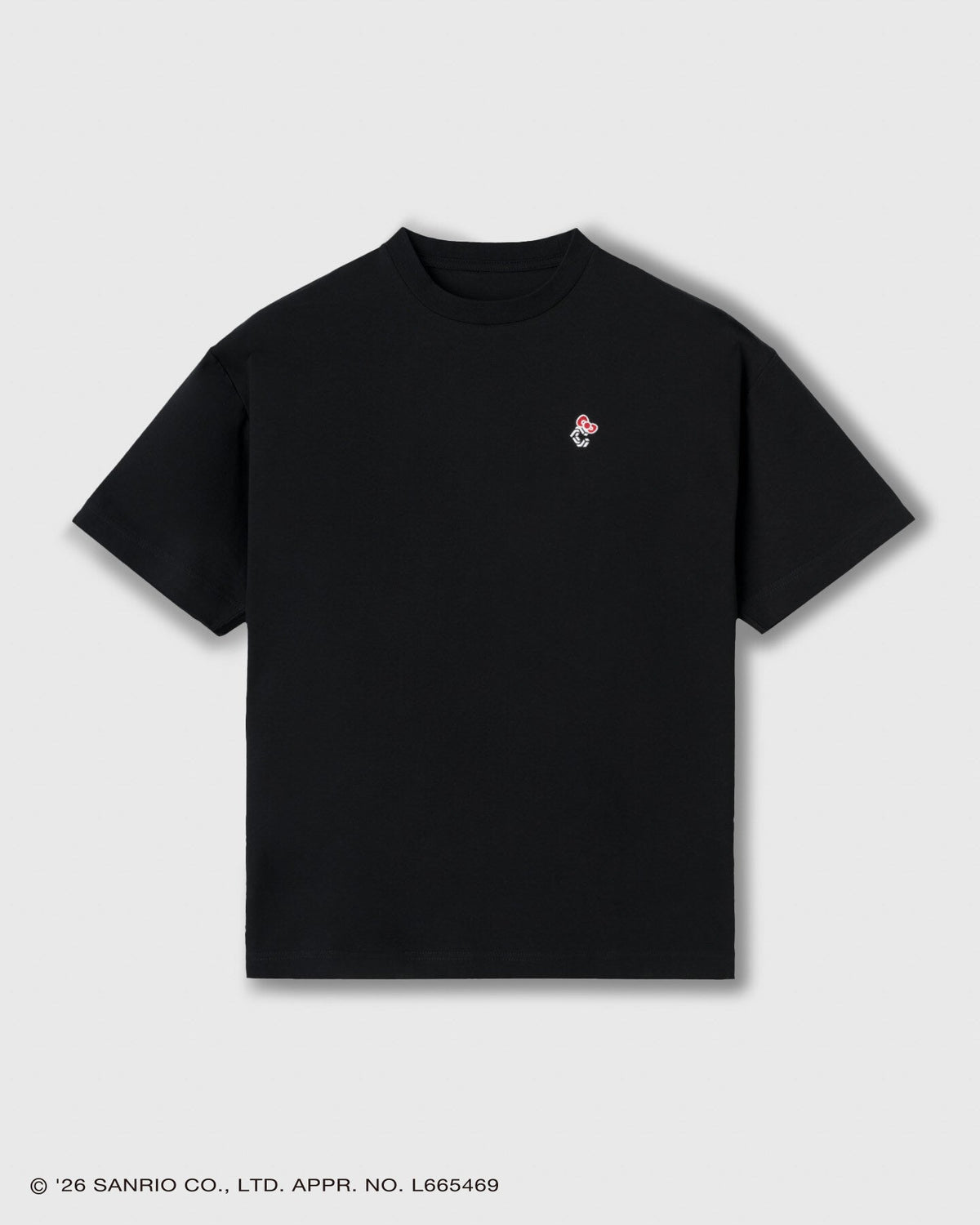 CRONOS × HELLO KITTY Big Tee Black front