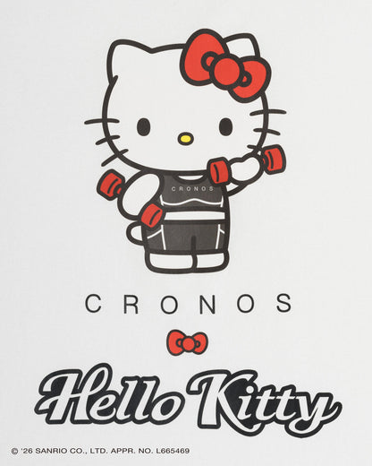 CRONOS × HELLO KITTY Big Tee White back graphic detail