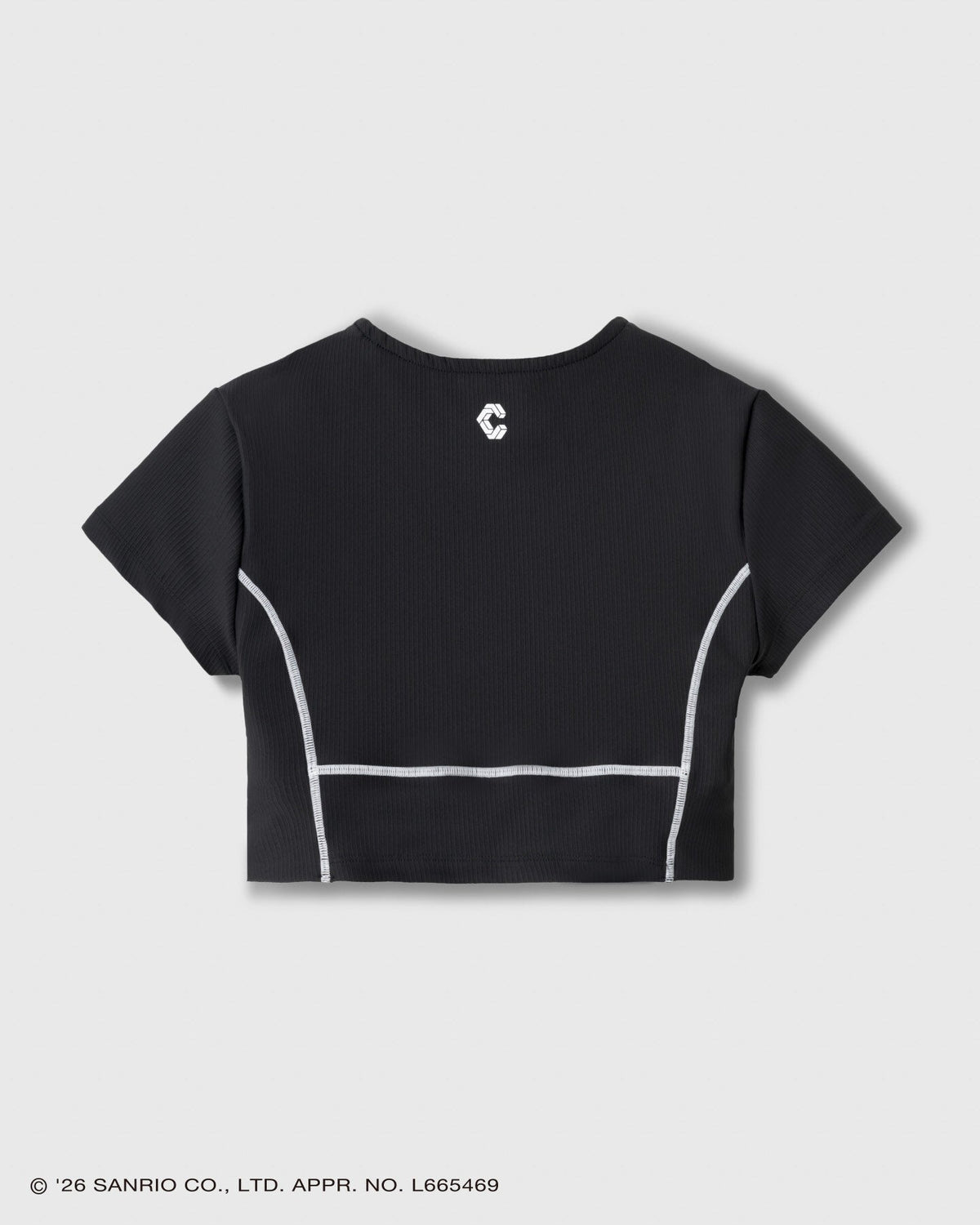 CRONOS × HELLO KITTY Short Tee Black back