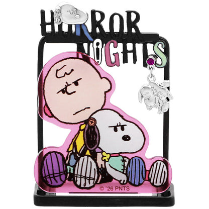 Peanuts Snoopy & Charlie Brown Halloween Jewelry Stand & Earrings Set
