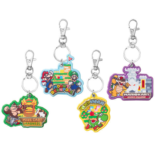 Super Nintendo World Attraction Keychain Set