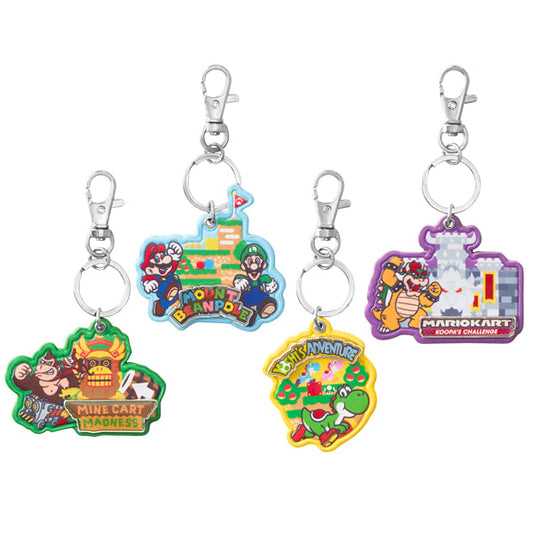 Super Nintendo World Attraction Keychain Set