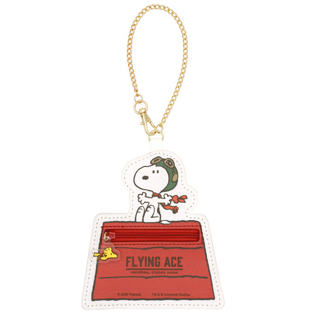 Snoopy & Woodstock Flying Ace Pouch Keychain