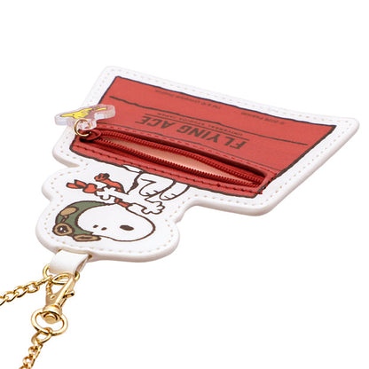 Snoopy & Woodstock Flying Ace Pouch Keychain