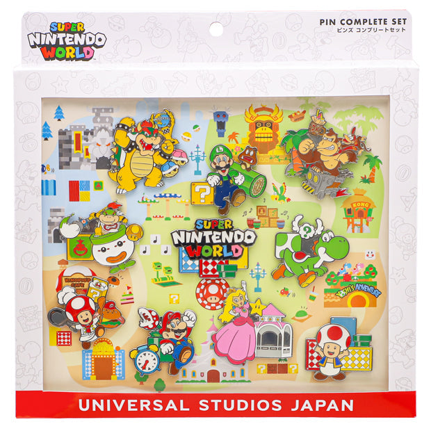 Super Nintendo World Pin Badge Complete Box