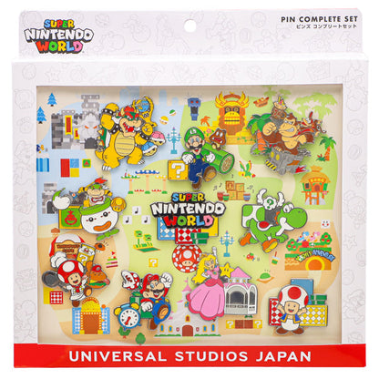 Super Nintendo World Pin Badge Complete Box