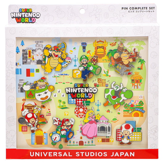 Super Nintendo World Pin Badge Complete Box