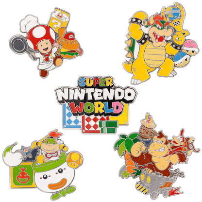 Super Nintendo World Pin Badge Complete Box