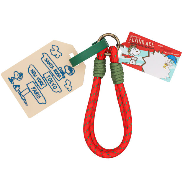 Snoopy Flying Ace Luggage Tag Keychain