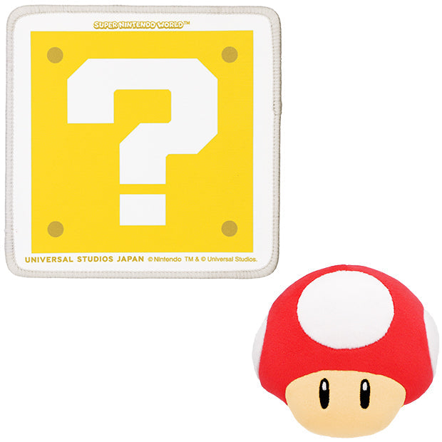 Question Block & Super Mushroom Wrist Rest & Mouse Pad
