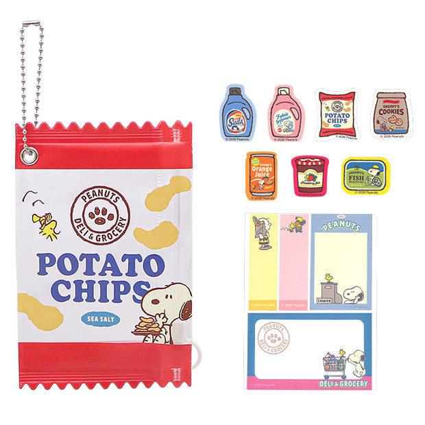 Peanuts Snoopy Sticky Notes & Stickers Set with Case