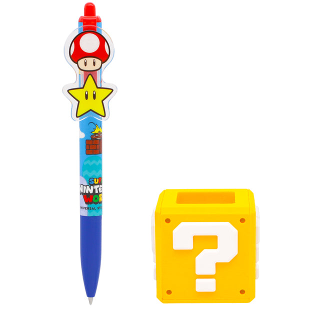 Super Mario Ballpoint Pen & Pen Stand