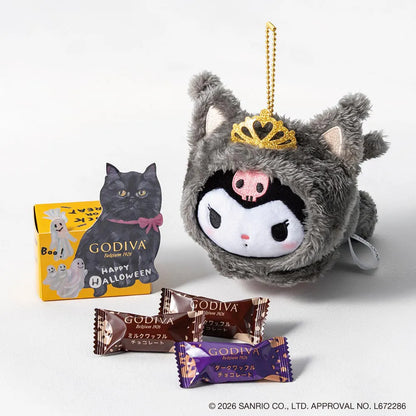GODIVA x Kuromi Black Cat Plush Charm & G Crispy Chocolat Set