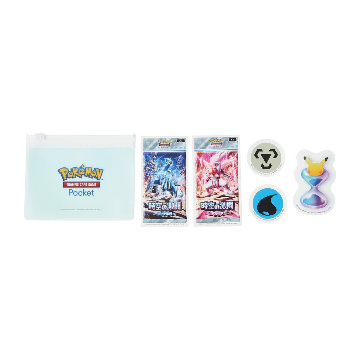 Pokémon Trading Card Game Pocket Dialga & Palkia Sticker Pouch
