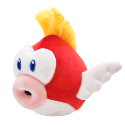 Super Nintendo World Cheep Cheep Gimmick Plush
