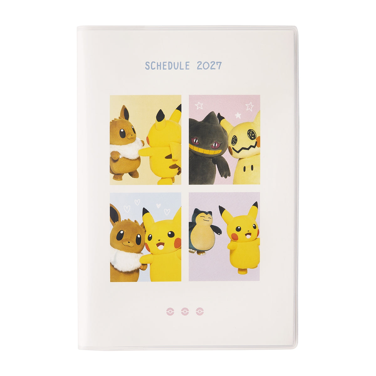 Pokémon B6 2027 Schedule Planner with Stickers Pikachu & Eevee