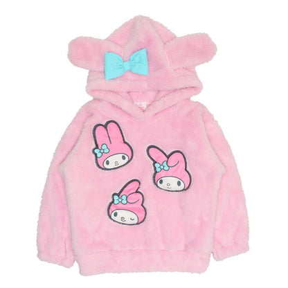 日本Sanrio 毛毛衛衣 連帽衫 hoodies 90-140cm