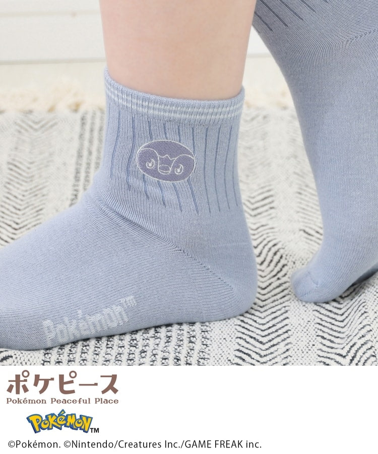 Japan｜Poképeace Embroidered Socks Black