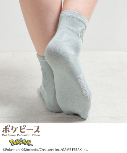 Japan｜Poképeace Embroidered Socks Black