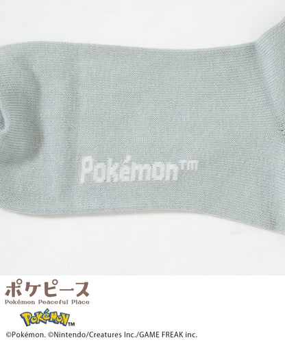 Japan｜Poképeace Embroidered Socks Black