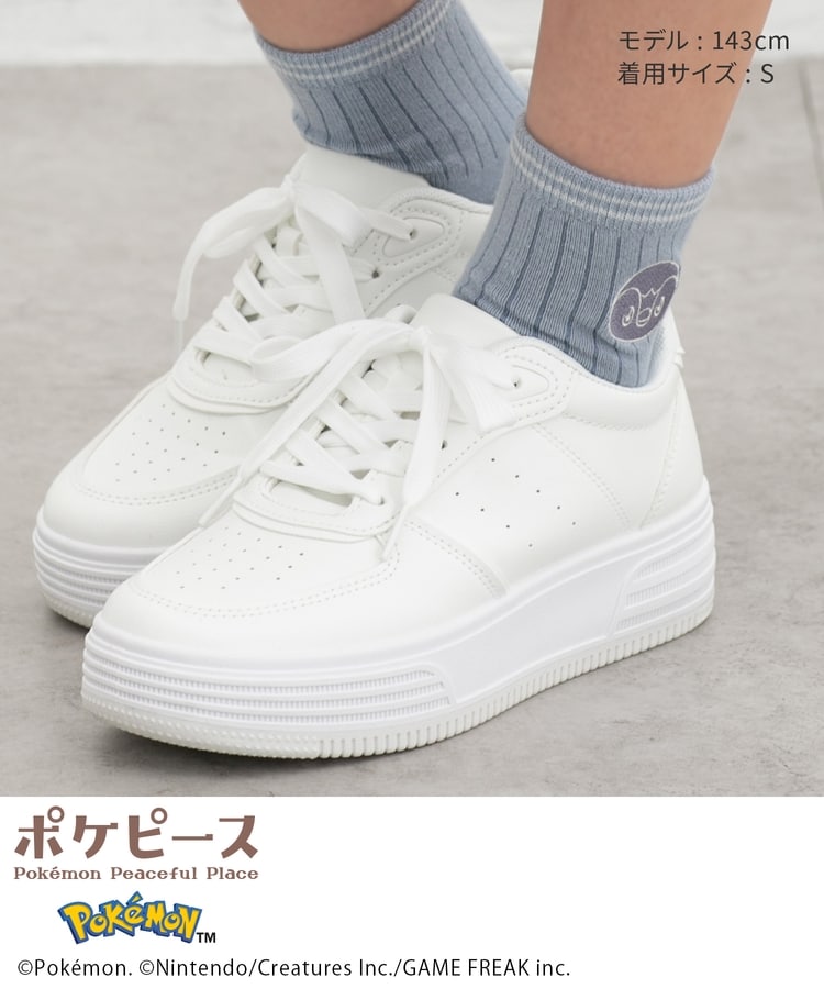 Japan｜Poképeace Embroidered Socks Black