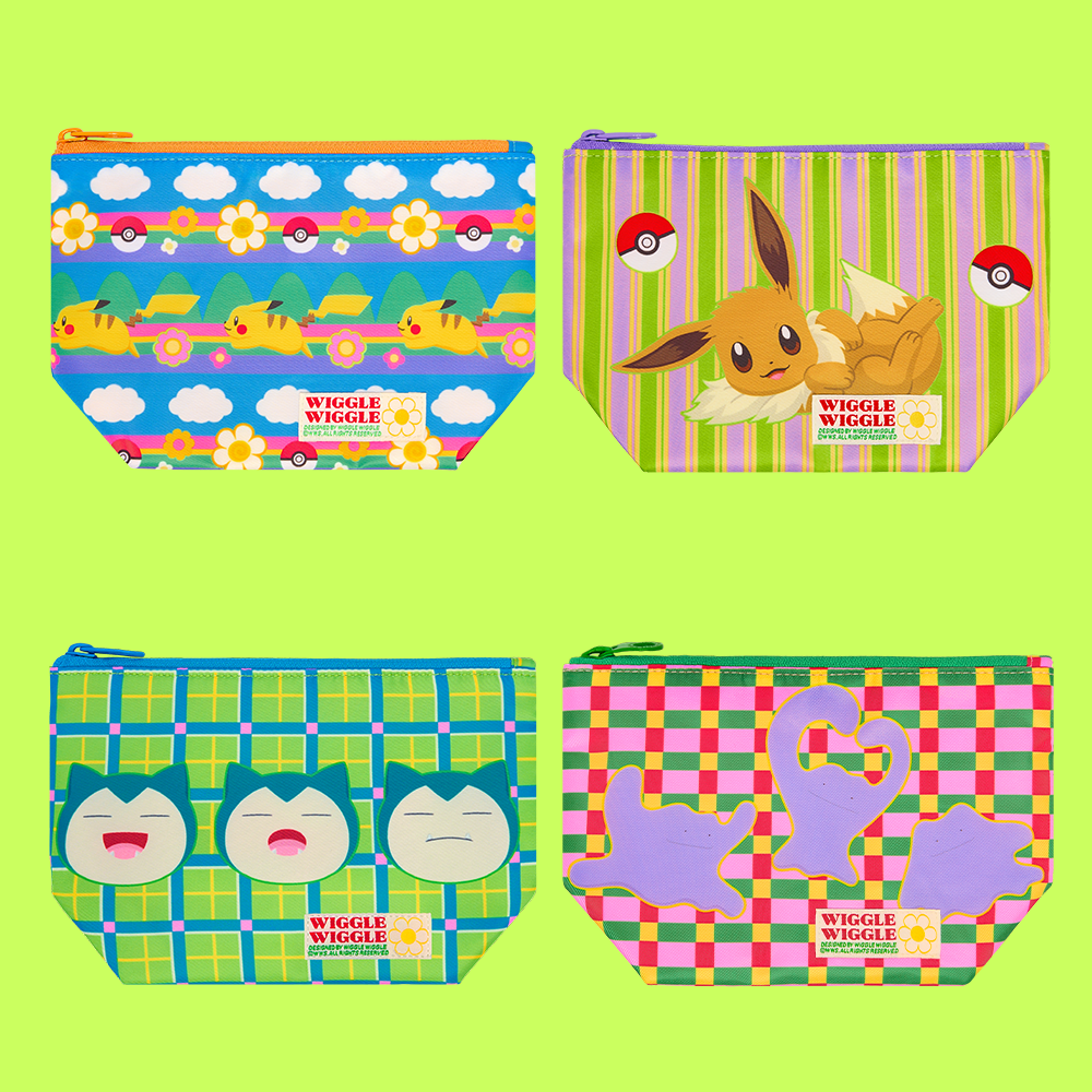 Korea Exclusive｜Pokémon x Wiggle Wiggle Pattern Pouch
