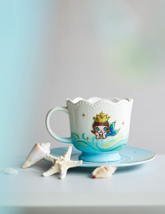 China｜ Starbucks x POP MART Molly Mermaid Cup and Saucer Set