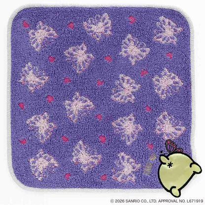 ANNA SUI x Pompompurin Butterfly Towel Handkerchief - Purple