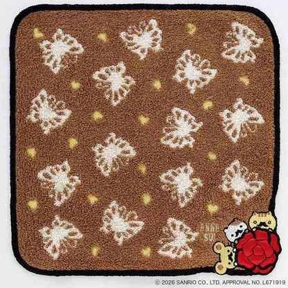 ANNA SUI x Pompompurin Butterfly Towel Handkerchief - Brown