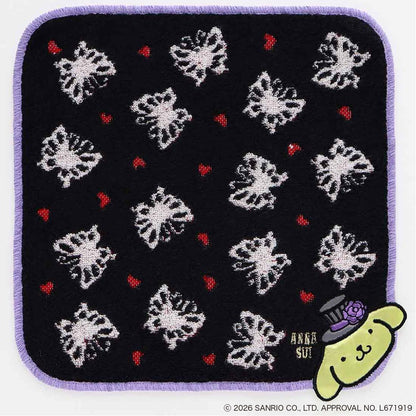 ANNA SUI x Pompompurin Butterfly Towel Handkerchief - Black