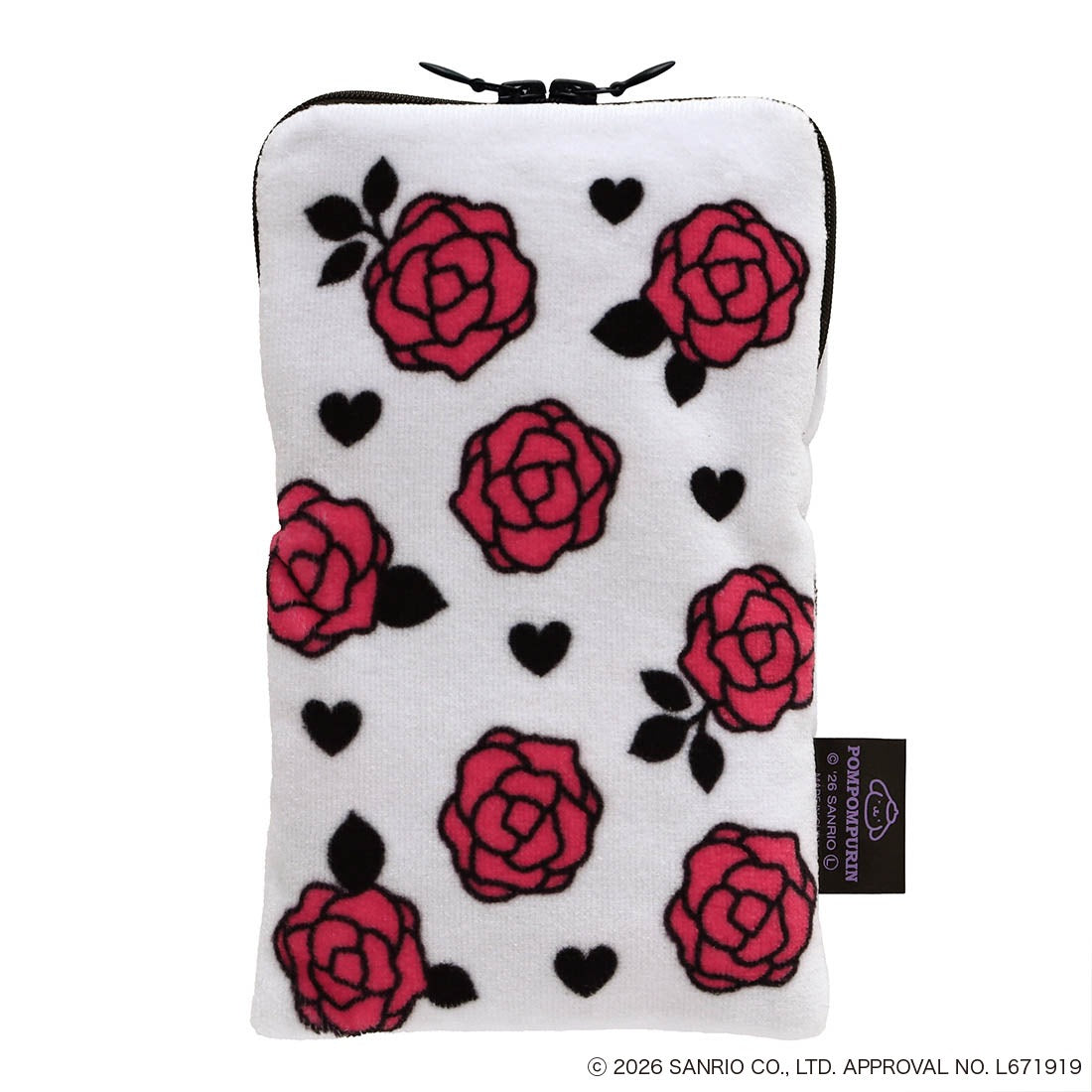 ANNA SUI x Pompompurin Zipper Towel - Rose White