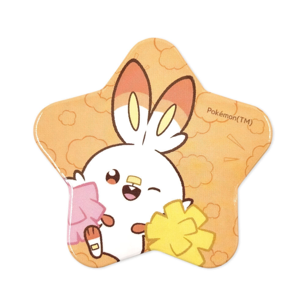 PokéPeace Sports Scorbunny & Espurr Star-Shaped Pin Badge Set - image 2