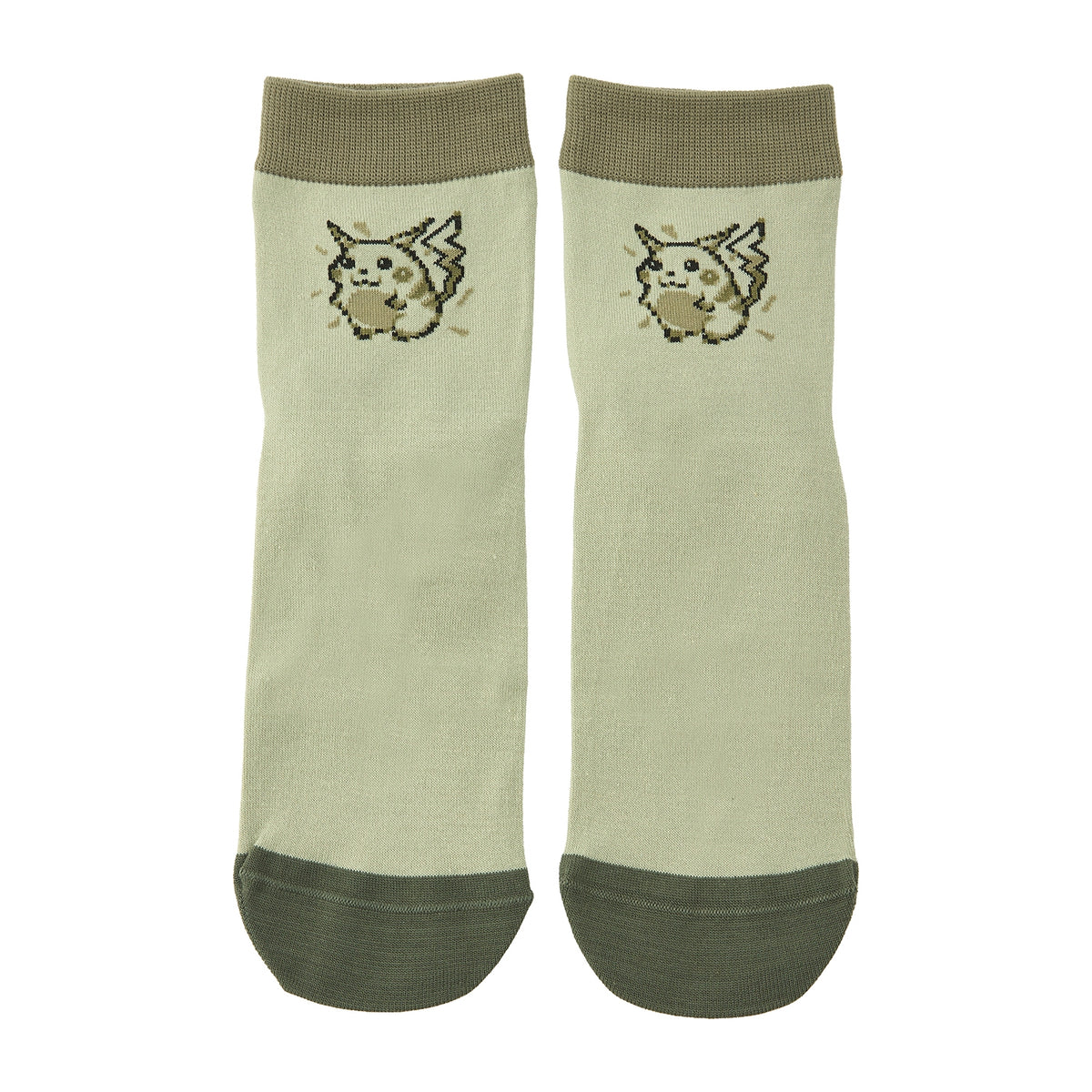 Pokémon Game Dot Pikachu Mid-Crew Socks