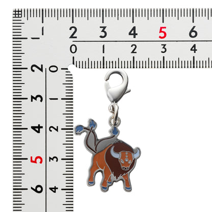 Pokémon Tauros National Pokédex Metal Charm
