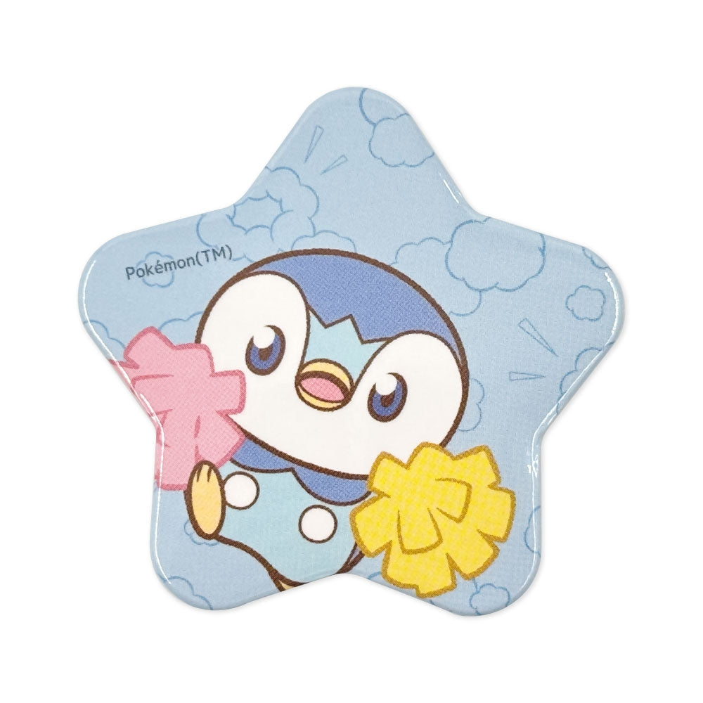 PokéPeace Sports Piplup & Rowlet Star-Shaped Pin Badge Set - image 2