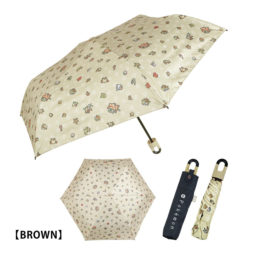 Japan｜ Pokémon Pixel Art Carabiner Folding Umbrella