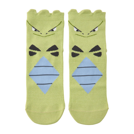 Pokémon Tyranitar Ear-Detail Kids Mid-Crew Socks - front view