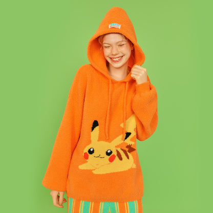 Korea Exclusive｜Pokémon x Wiggle Wiggle Pikachu Special Edition Hooded Pajama Set
