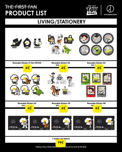 Korea Exclusive｜Toy Story x Peaceminusone Reusable Sticker 05