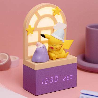 Korea Exclusive｜Pokémon Pikachu Ditto Sleep Mood Light Alarm Clock