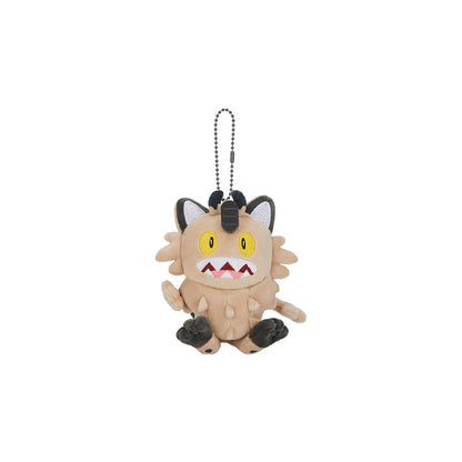 China｜Pokémon Gold Black Yellow Series Galarian Meowth Plush Keychain