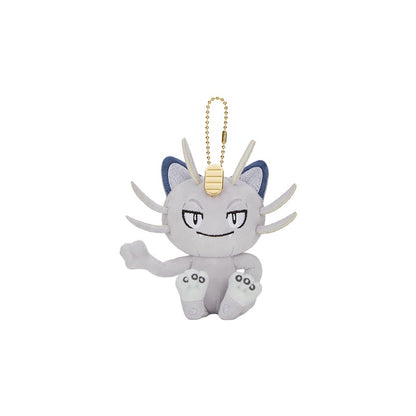 China｜Pokémon Gold Black Yellow Series Alolan Meowth Plush Keychain