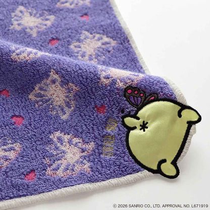 ANNA SUI x Pompompurin Butterfly Towel Handkerchief - Purple