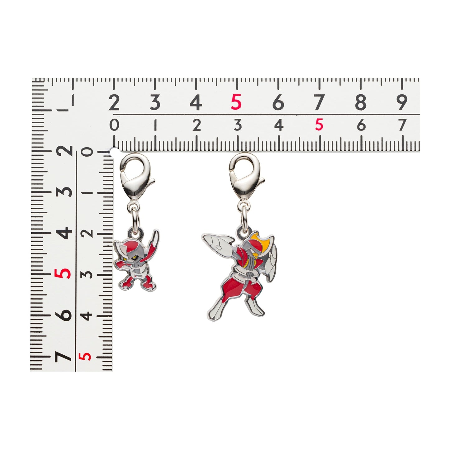 Pokémon Pawniard & Bisharp National Pokédex Metal Charm