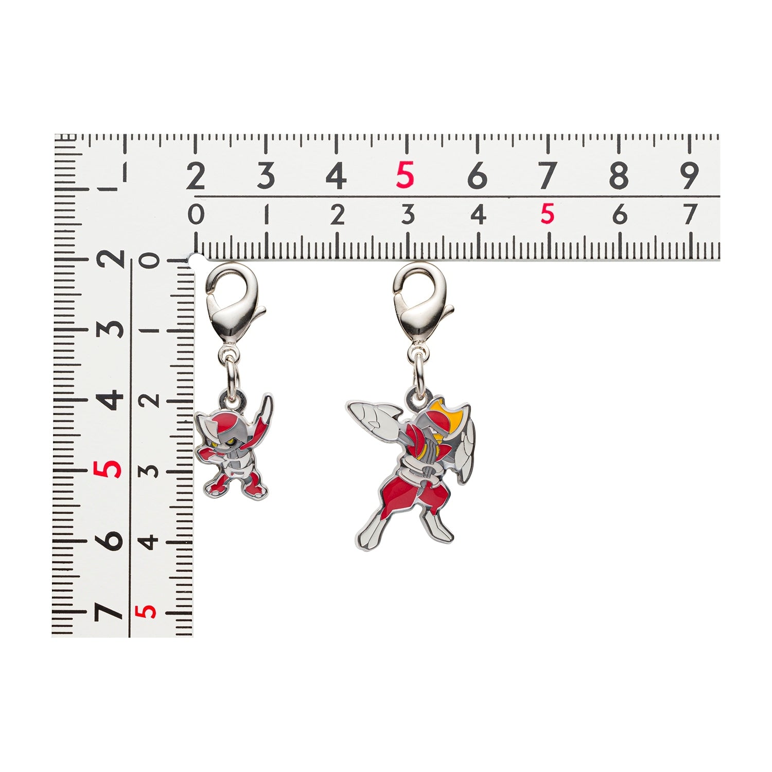 Pokémon Pawniard & Bisharp National Pokédex Metal Charm