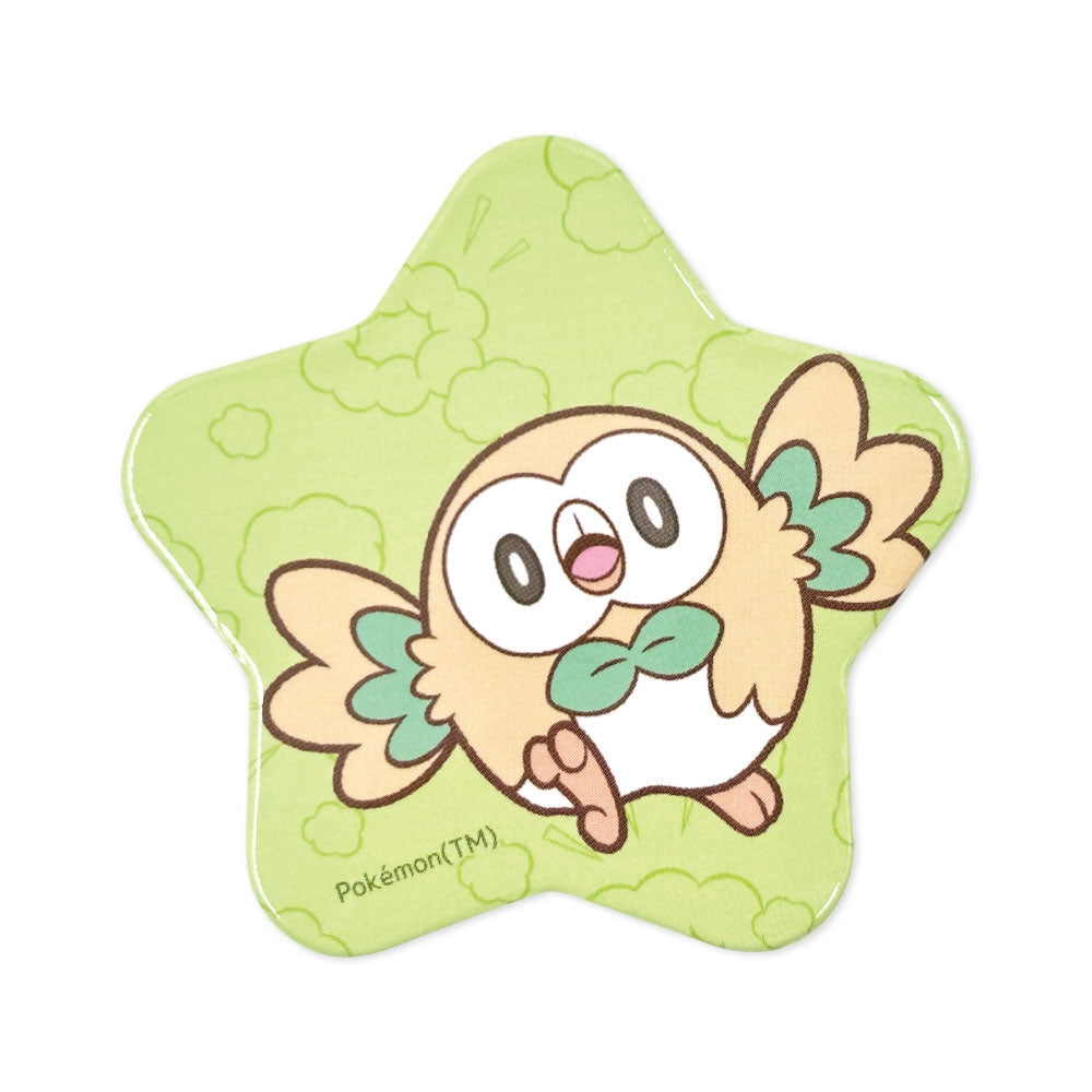PokéPeace Sports Piplup & Rowlet Star-Shaped Pin Badge Set - image 4