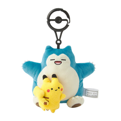 Korea Exclusive｜Pokémon Pikachu & Snorlax Escape Plush Key Case