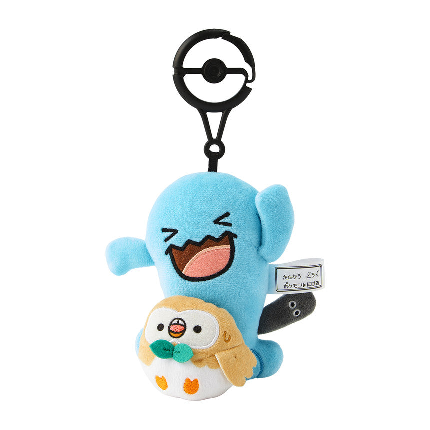 Korea Exclusive｜ Pokémon Wobbuffet & Rowlet Run Away Plush Key Case