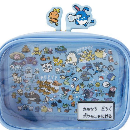 Korea Exclusive｜ Pokémon Azumarill & Torchic Run Away Clear Pouch