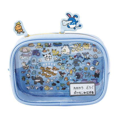 Korea Exclusive｜ Pokémon Azumarill & Torchic Run Away Clear Pouch